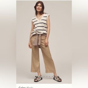 Collette linen stitches pants